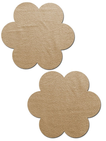 Pezoneras de gamuza vegana color nude claro